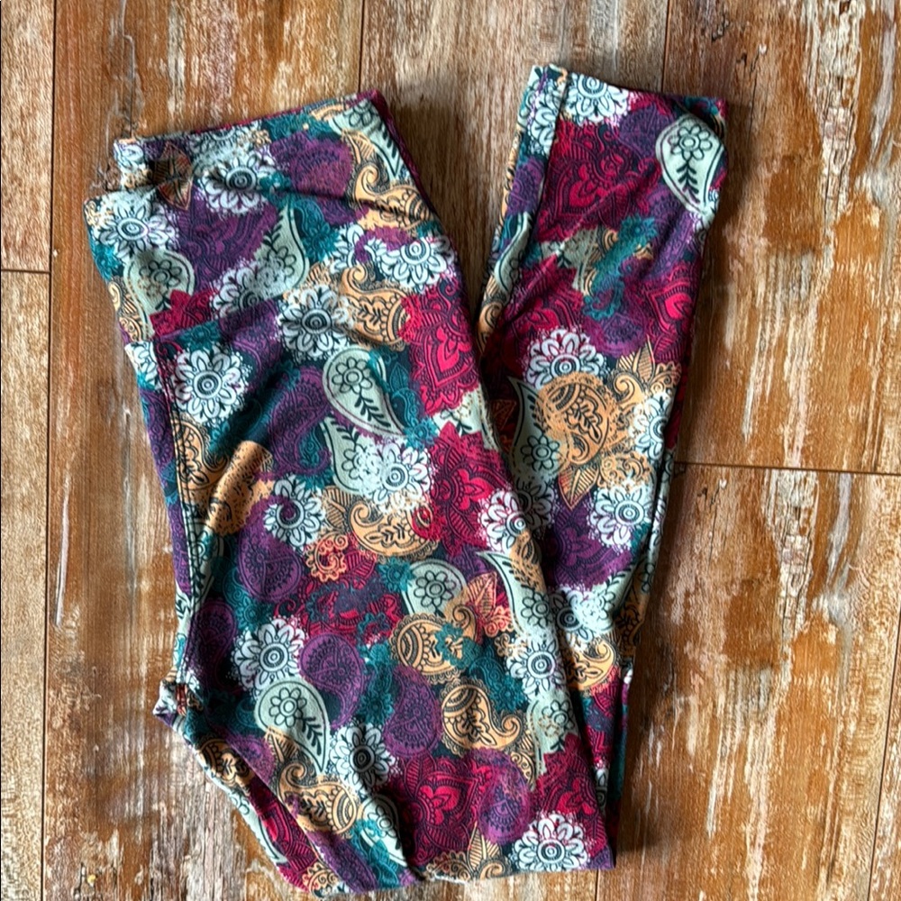 Women’s Lularoe Colorful Paisley OS Leggings